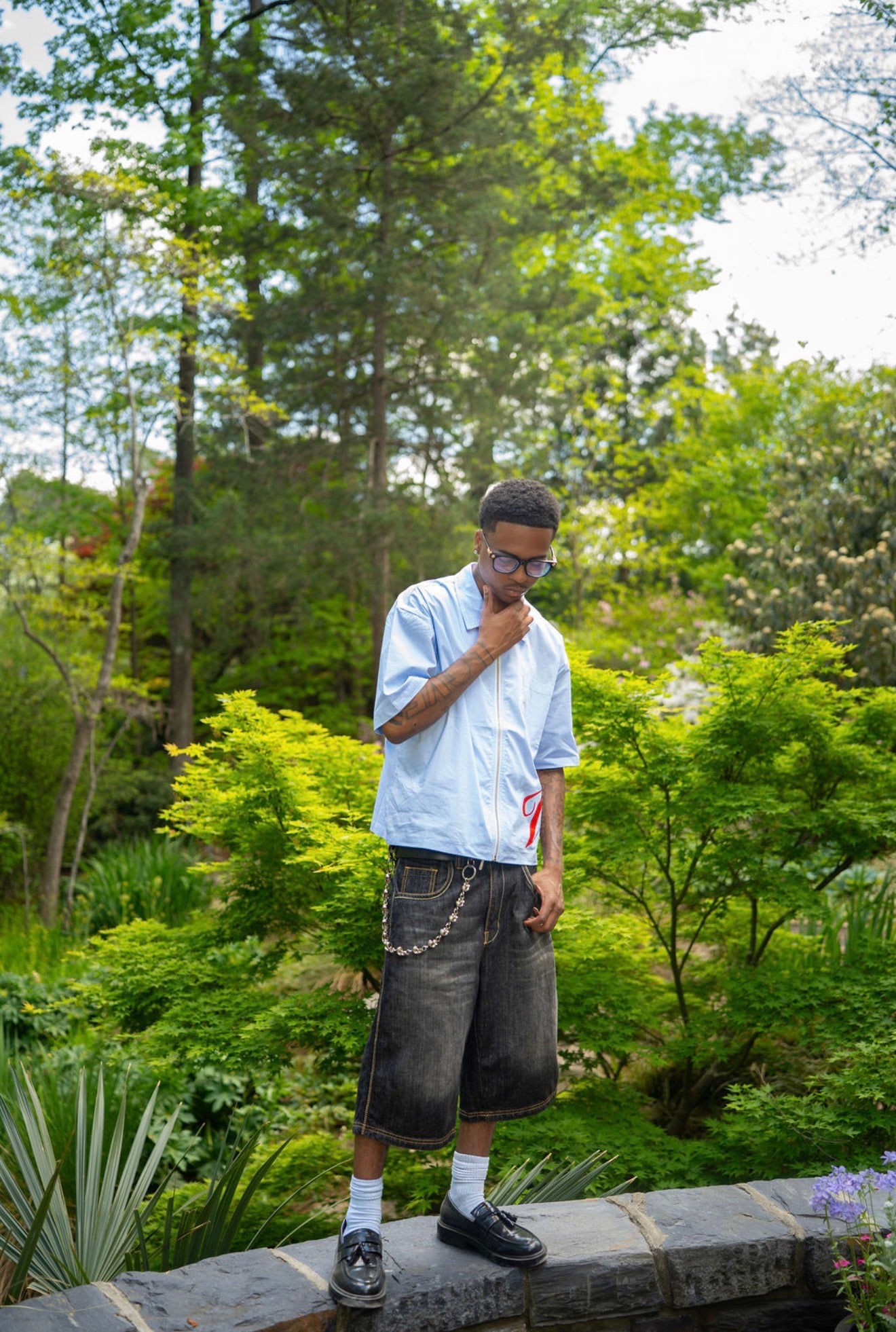 "PINSTRIPE LIFE" ZIP-UP