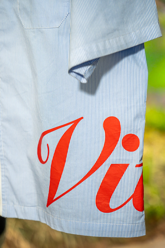 "PINSTRIPE LIFE" ZIP-UP