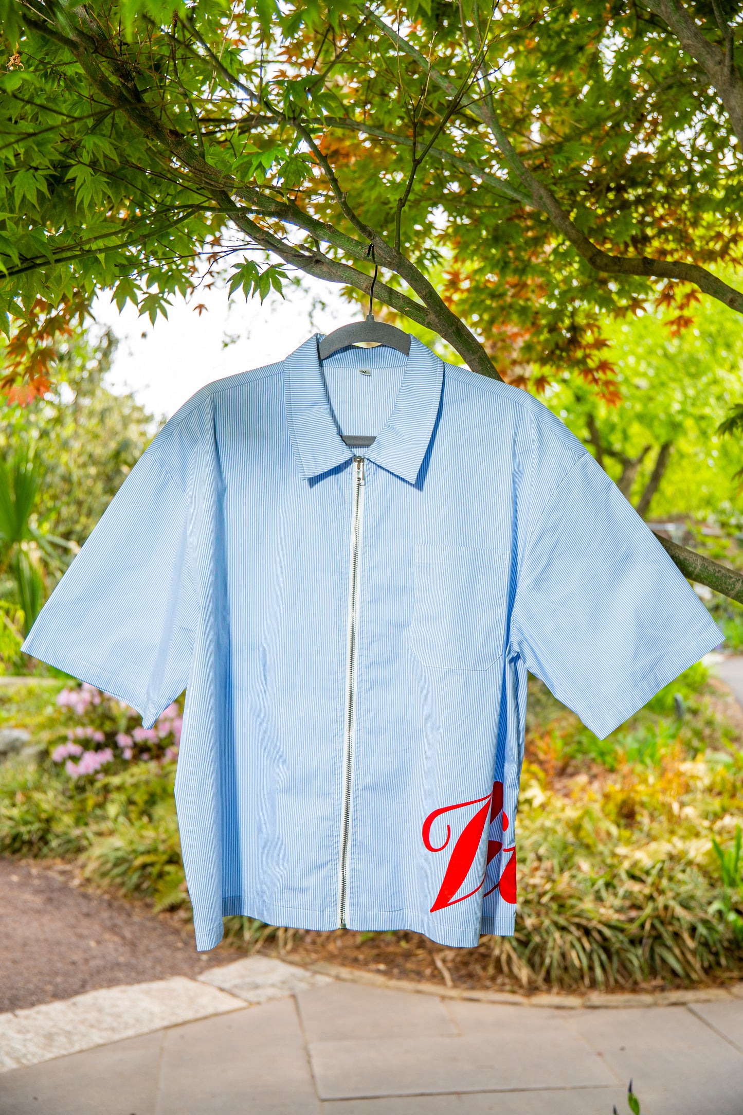 "PINSTRIPE LIFE" ZIP-UP